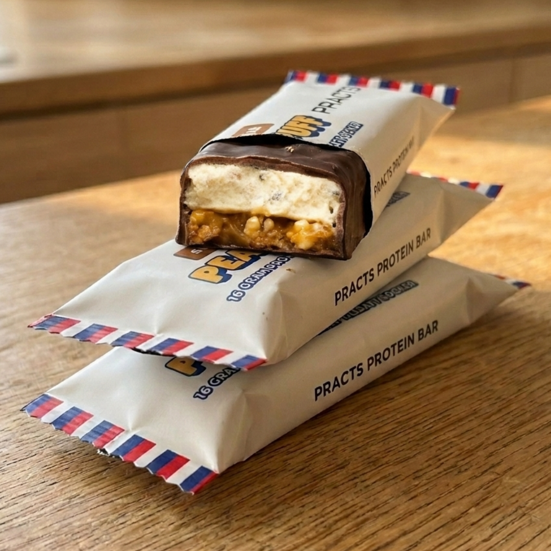 PRACTS Peanut Puff Protein Bars-SE