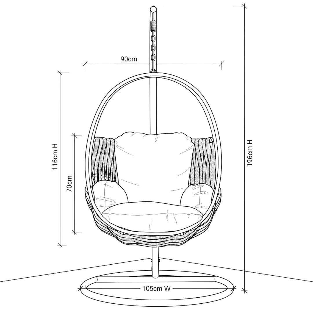 PRACTS Hanging Egg Chair-SE